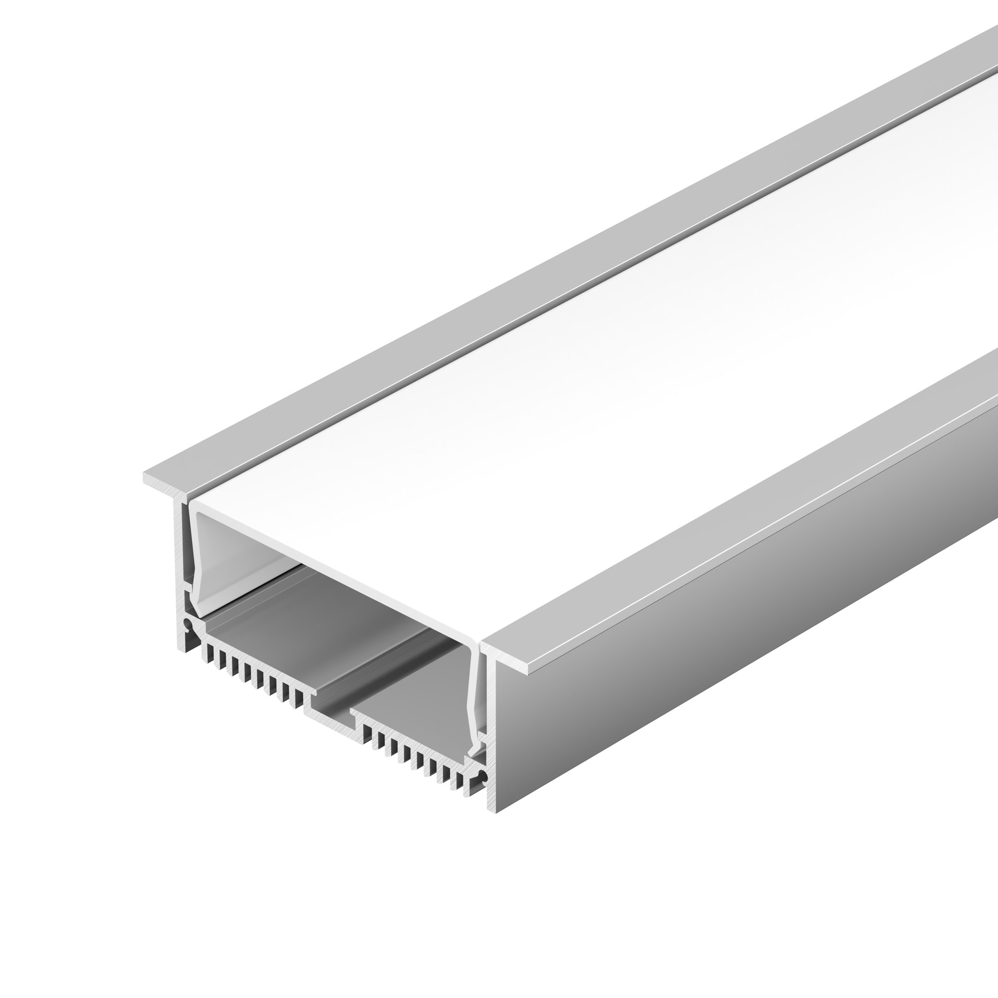 Профиль с экраном SL-LINIA88-F-2500 ANOD+OPAL 020471