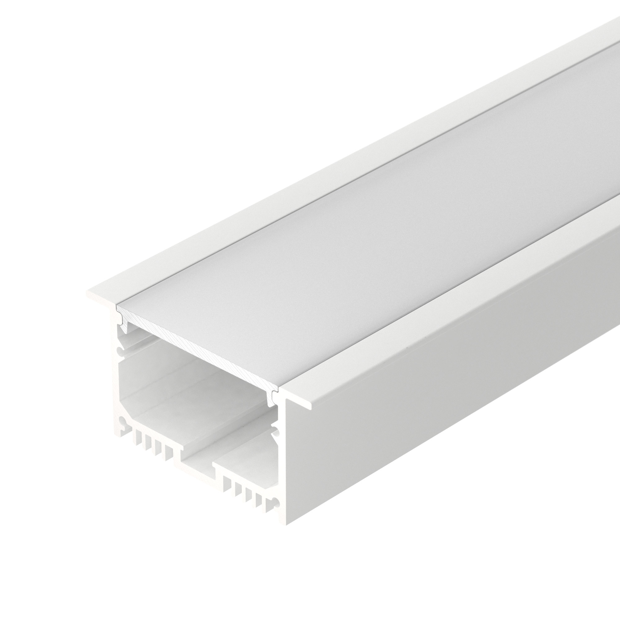 Профиль с экраном SL-LINIA62-F-2500 WHITE+OPAL 021374