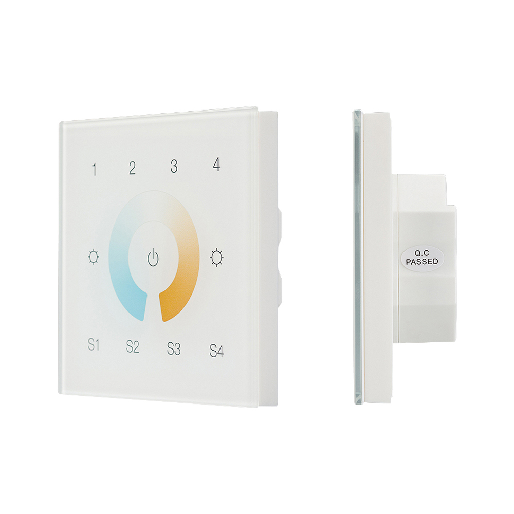Фото товара INTELLIGENT ARLIGHT Сенсорная панель DALI-901-11-4G-4SC-MIX-DT8-IN White (BUS/230V) 037198