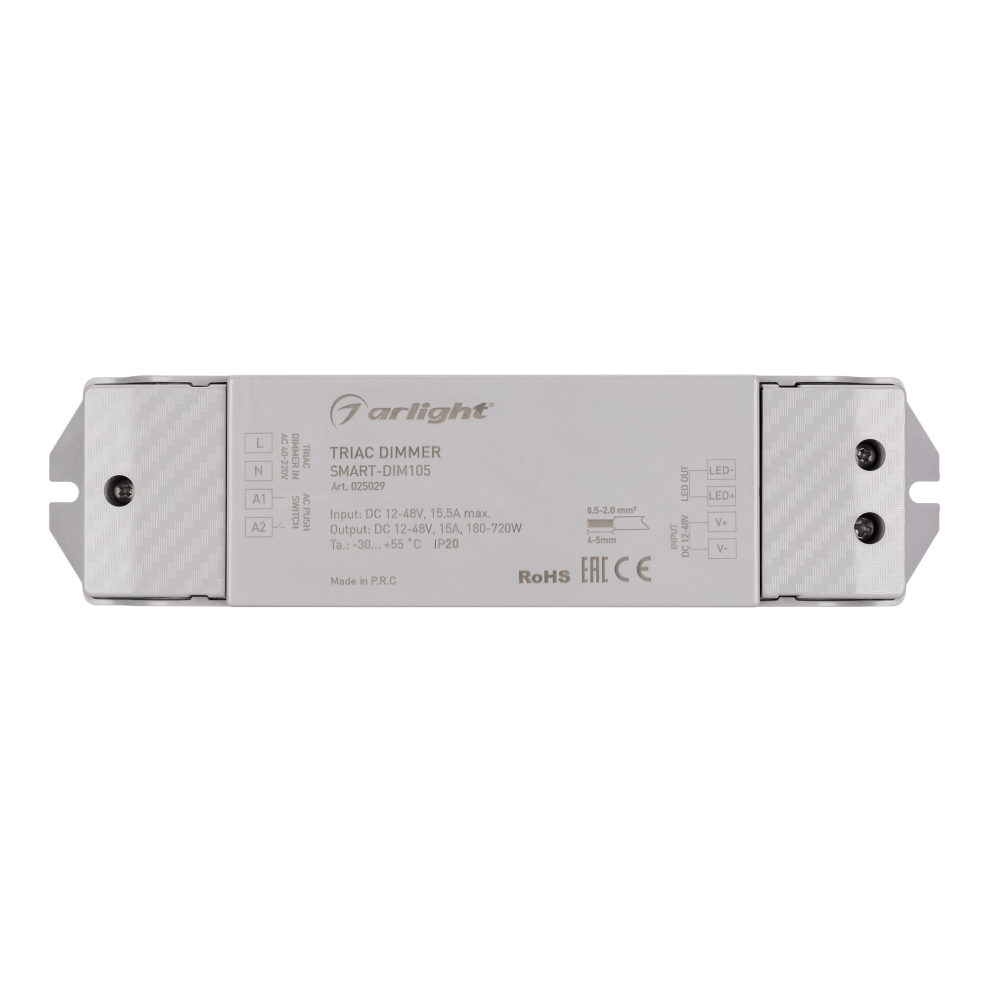 Фото товара Диммер SMART-DIM105 (12-48V, 15A, TRIAC) 025029