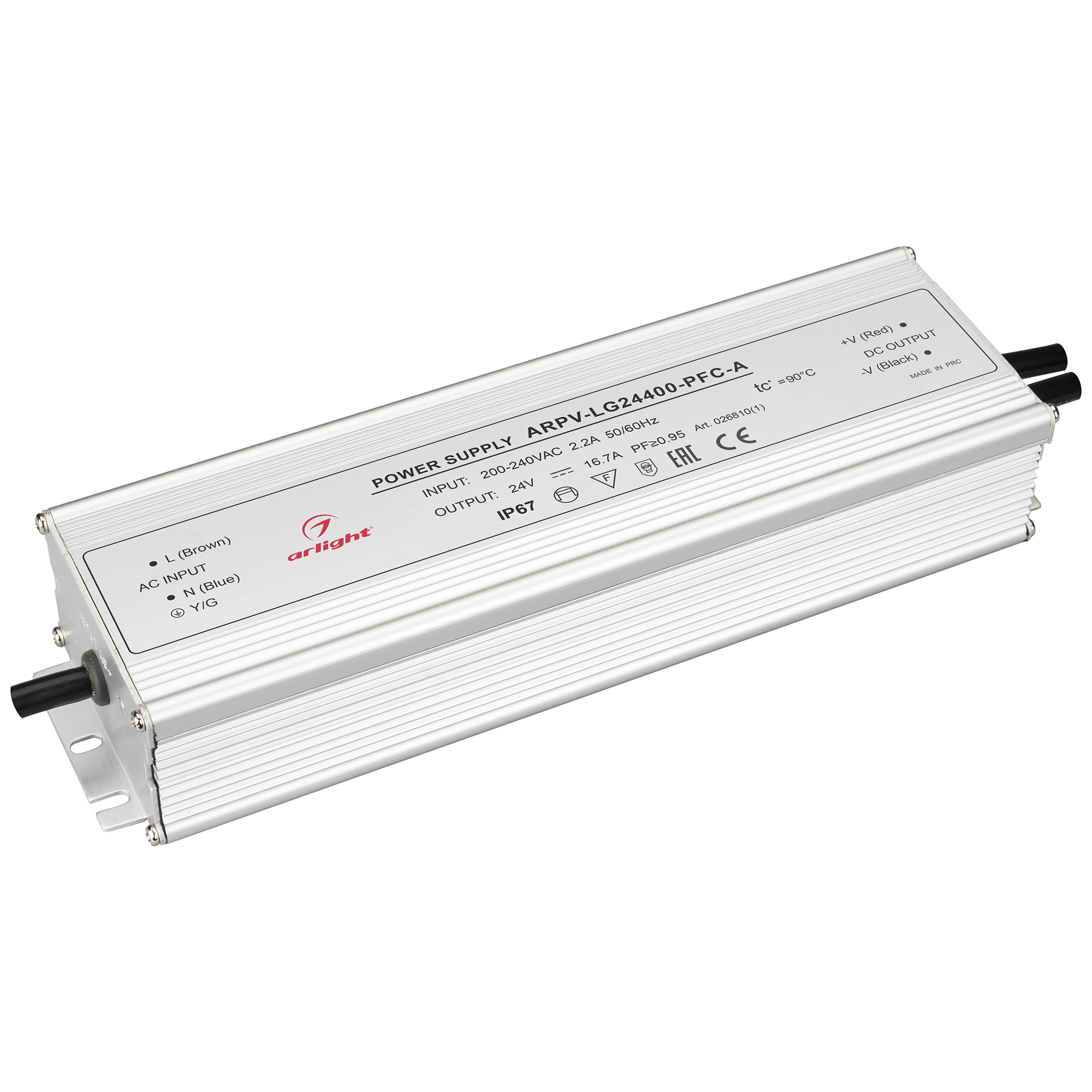 Фото товара Блок питания ARPV-LG24400-PFC-A (24V, 16.7A, 400W) 026810(1)
