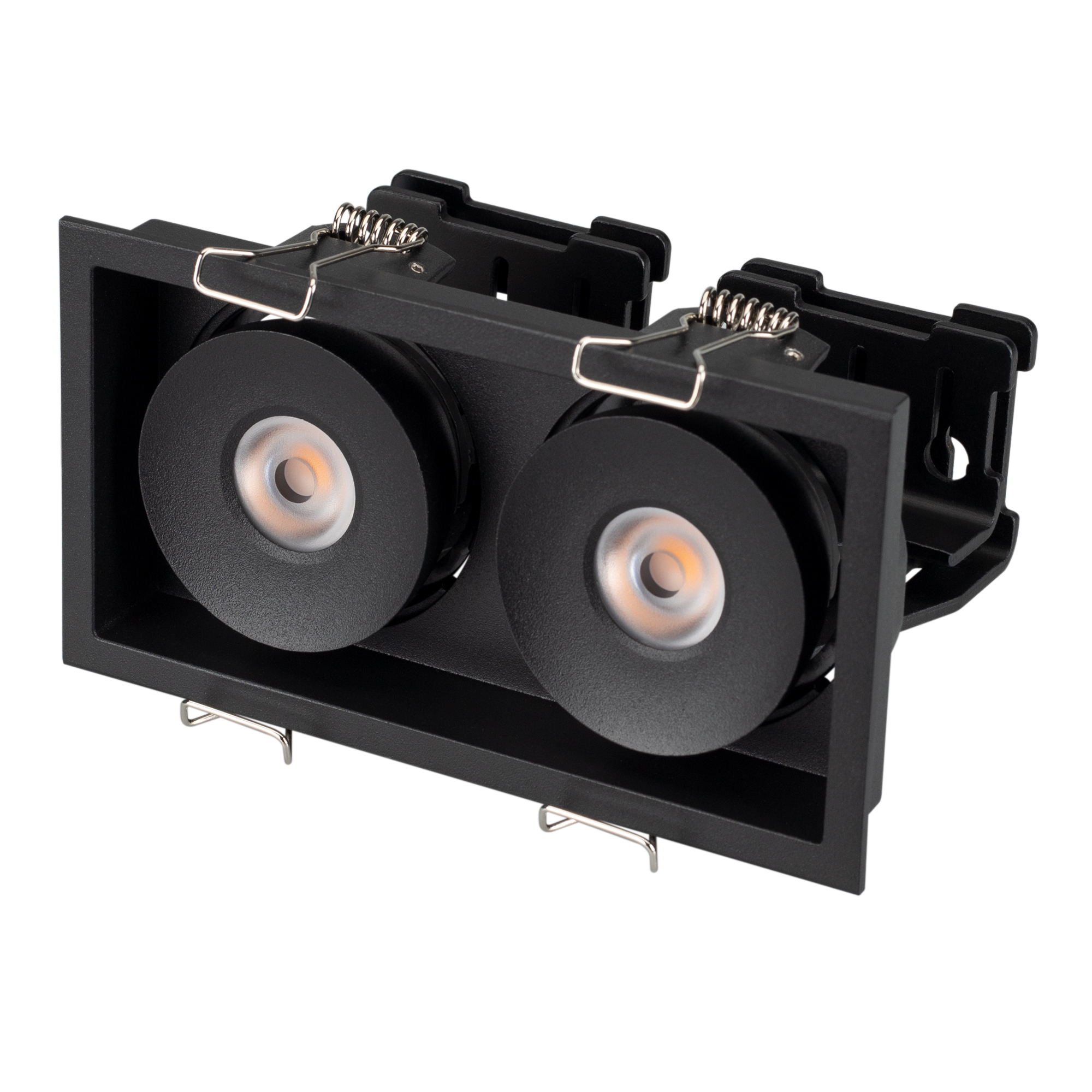 Светильник CL-SIMPLE-S148x80-2x9W Warm3000 (BK, 45 deg) 028151