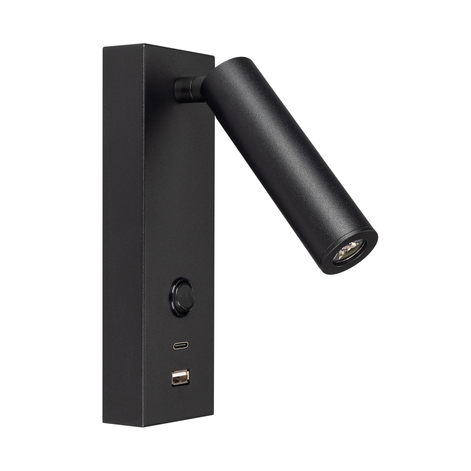 Фото товара Светильник SP-BED-CHARGE-S60x125-3W Warm3000 (BK, 20 deg, 230V, USB-A, USB-C) 029629(1)