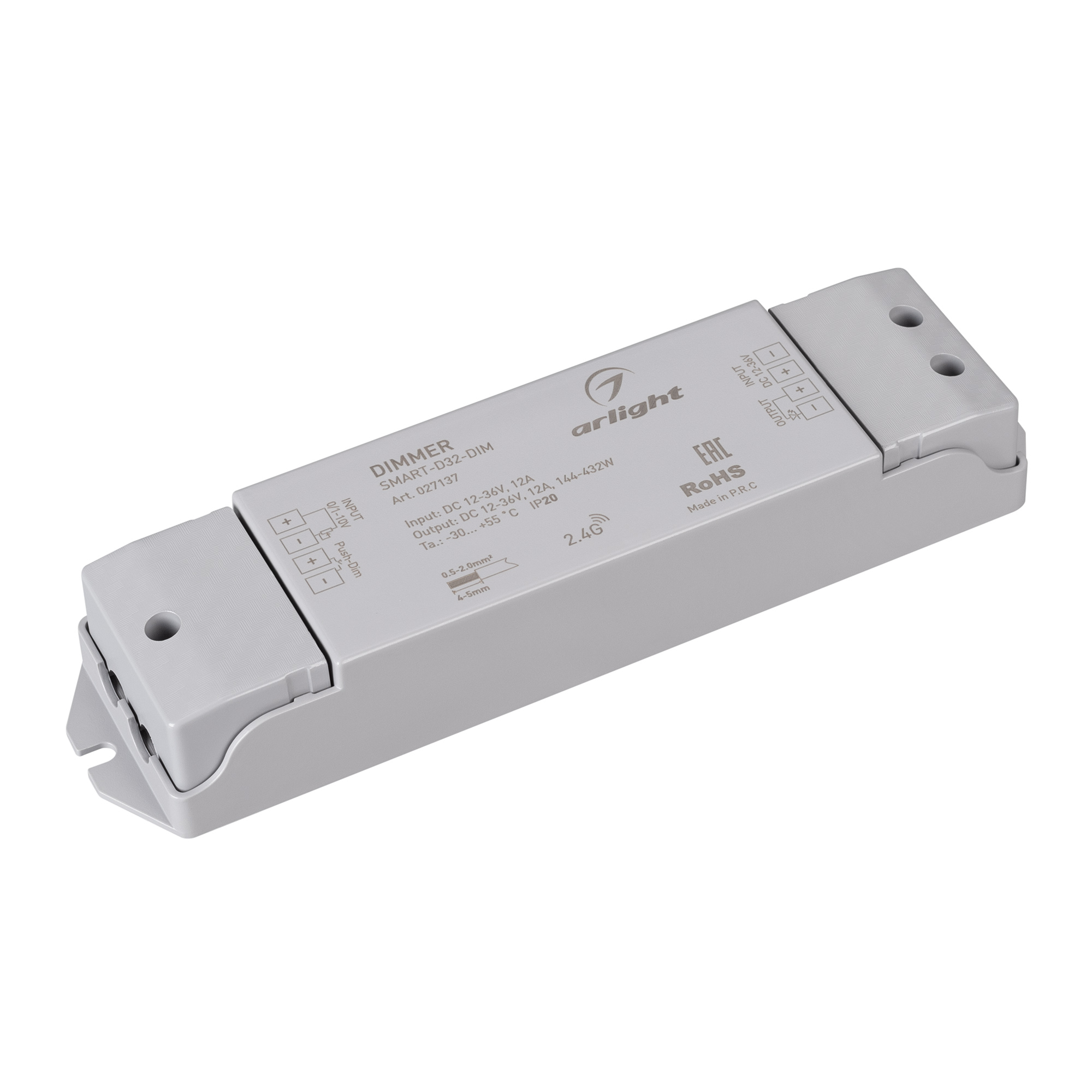 Фото товара Диммер SMART-D32-DIM (12-36V, 12A, 0/1-10V) 027137