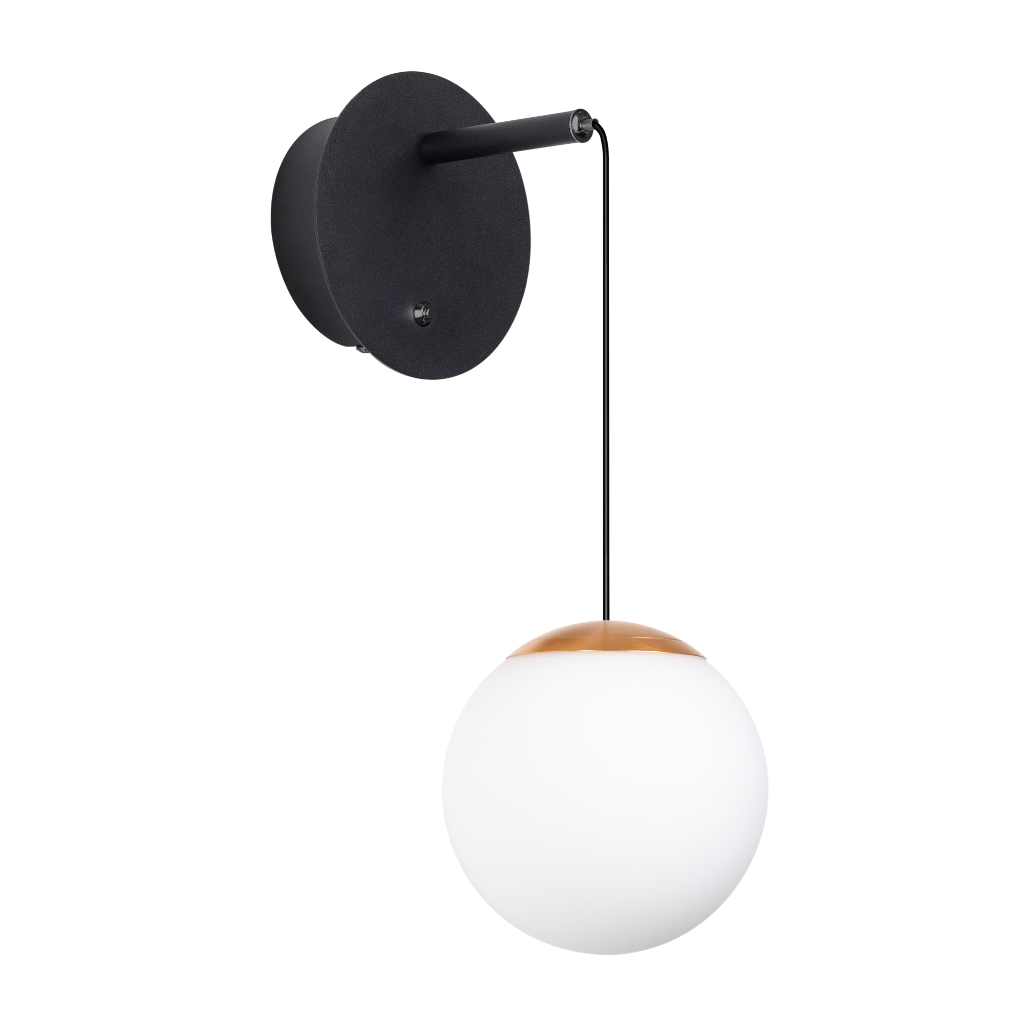 Фото товара Светильник SP-BEADS-WALL-HANG-R130-6W Day4000 (BK-GD, 180 deg, 230V) 037065