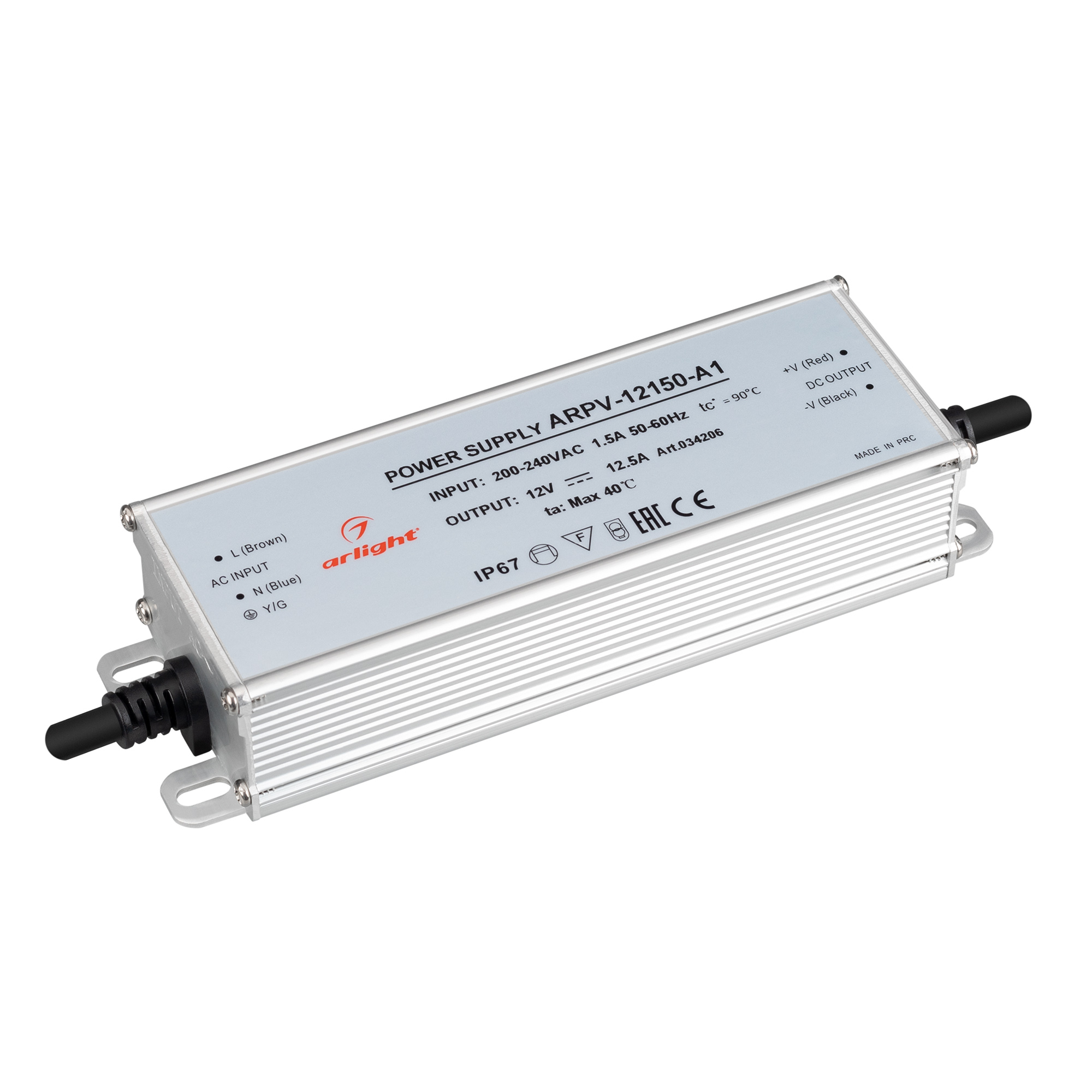 Блок питания ARPV-12150-A1 (12V, 12.5A, 150W) 034206