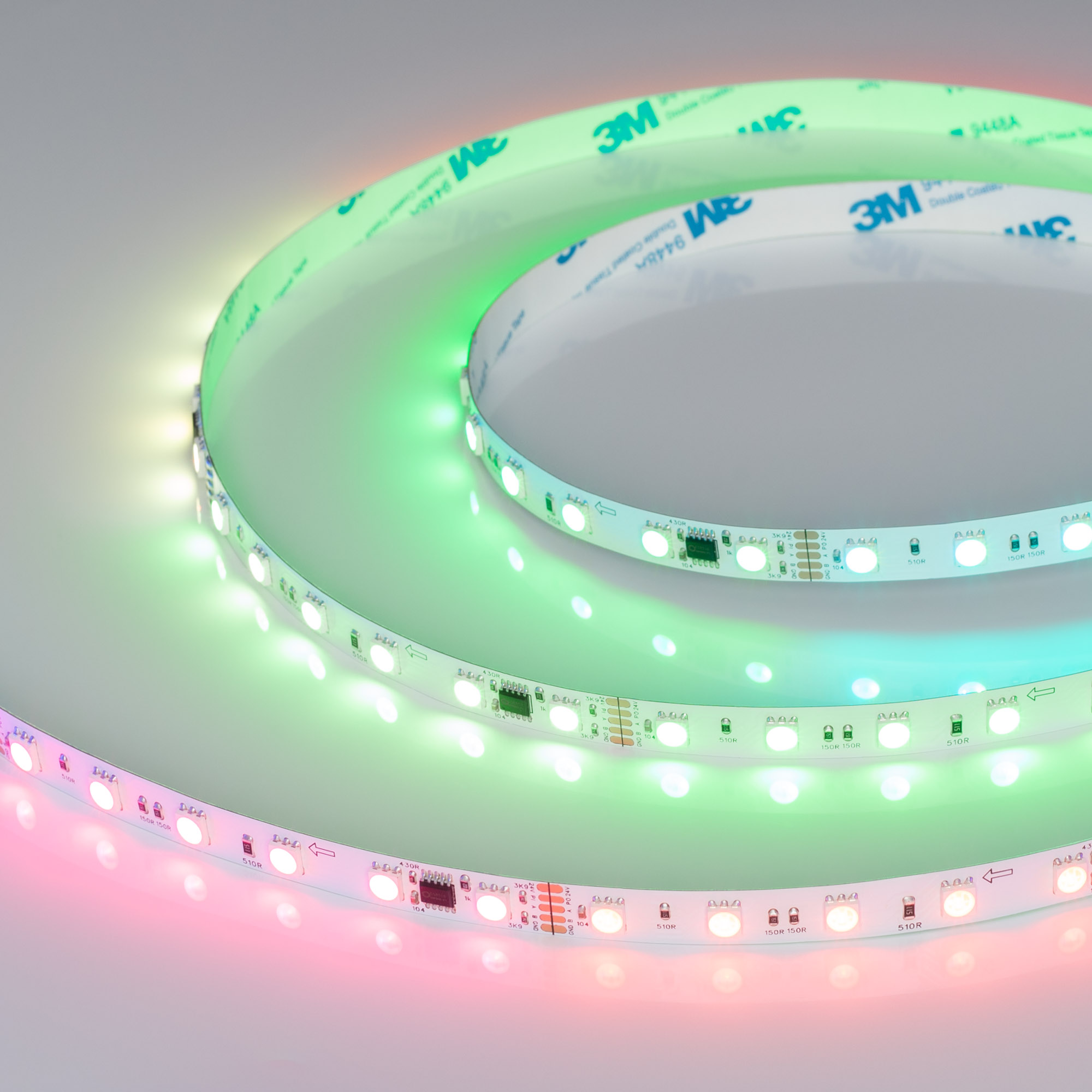 Лента DMX-B60-10mm 24V RGB-PX6 (14 W/m, IP20, 5060, 5m) 039183