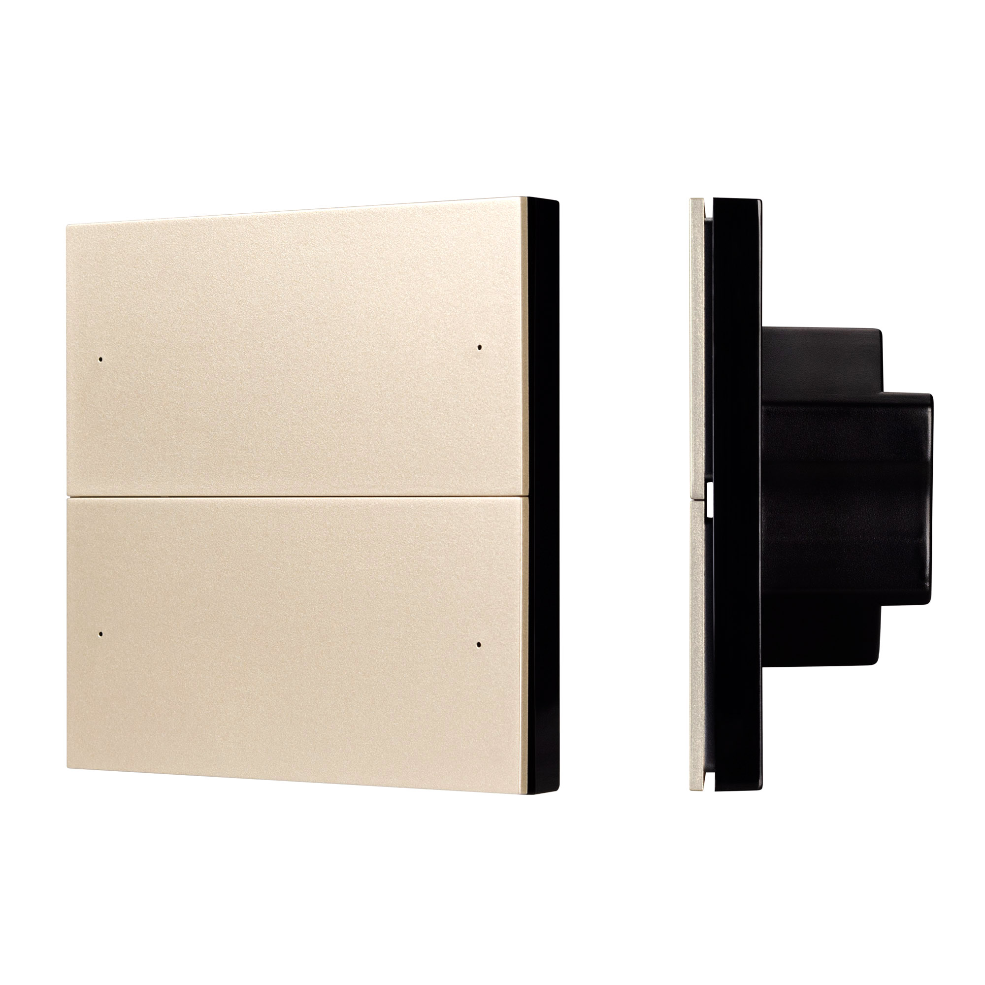 Фото товара INTELLIGENT ARLIGHT Кнопочная панель SMART-DMX512-801-22-4G-4SC-DIM-IN Gold (230V, 2.4G) 039313