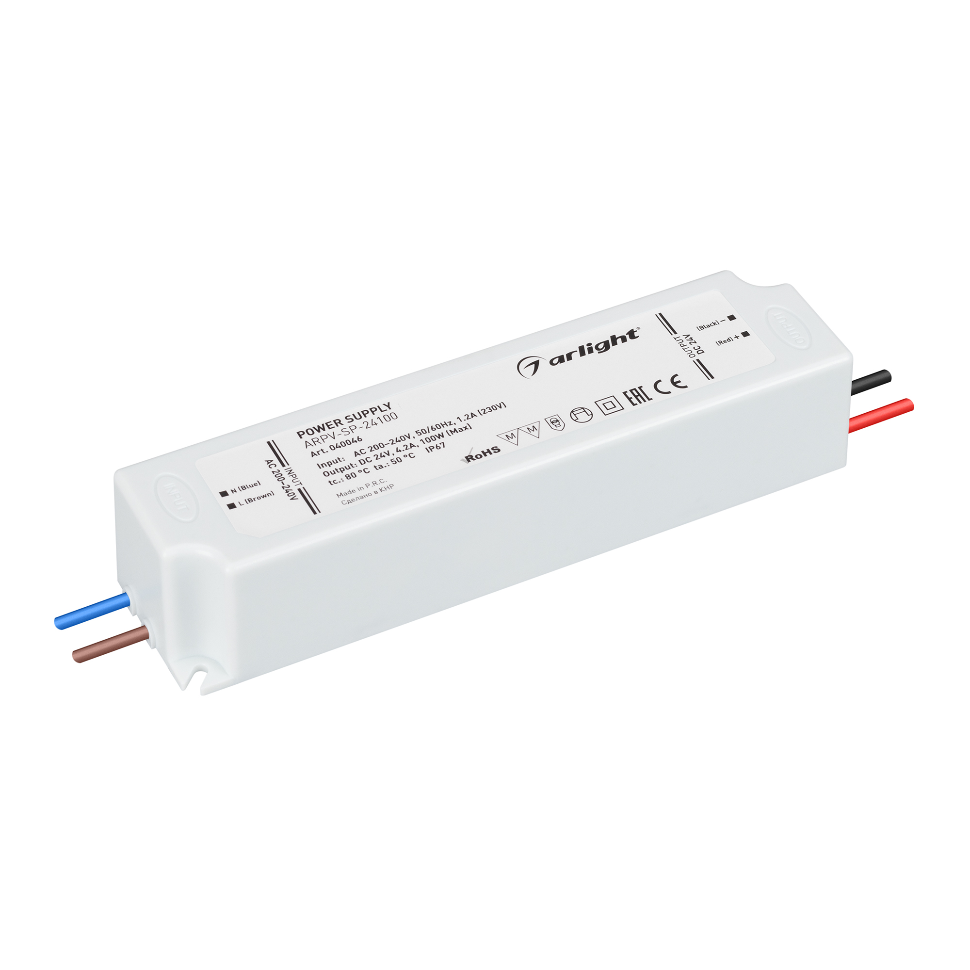 Фото товара Блок питания ARPV-SP-24100 (24V, 4.2A, 100W) 040046