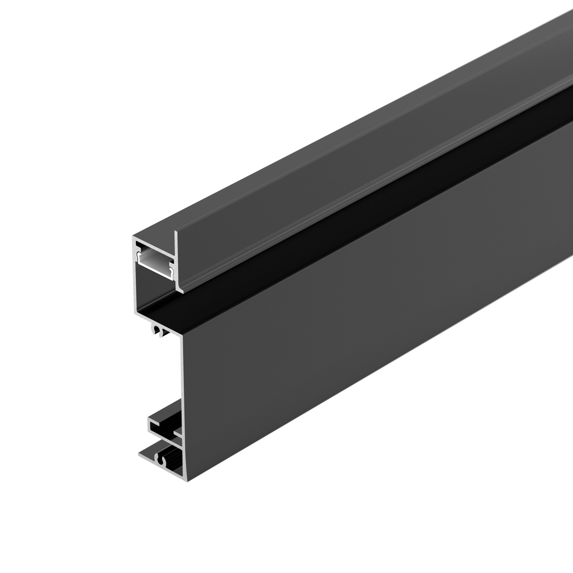 Профиль PLINTUS-H73-F-2000 BLACK 043480