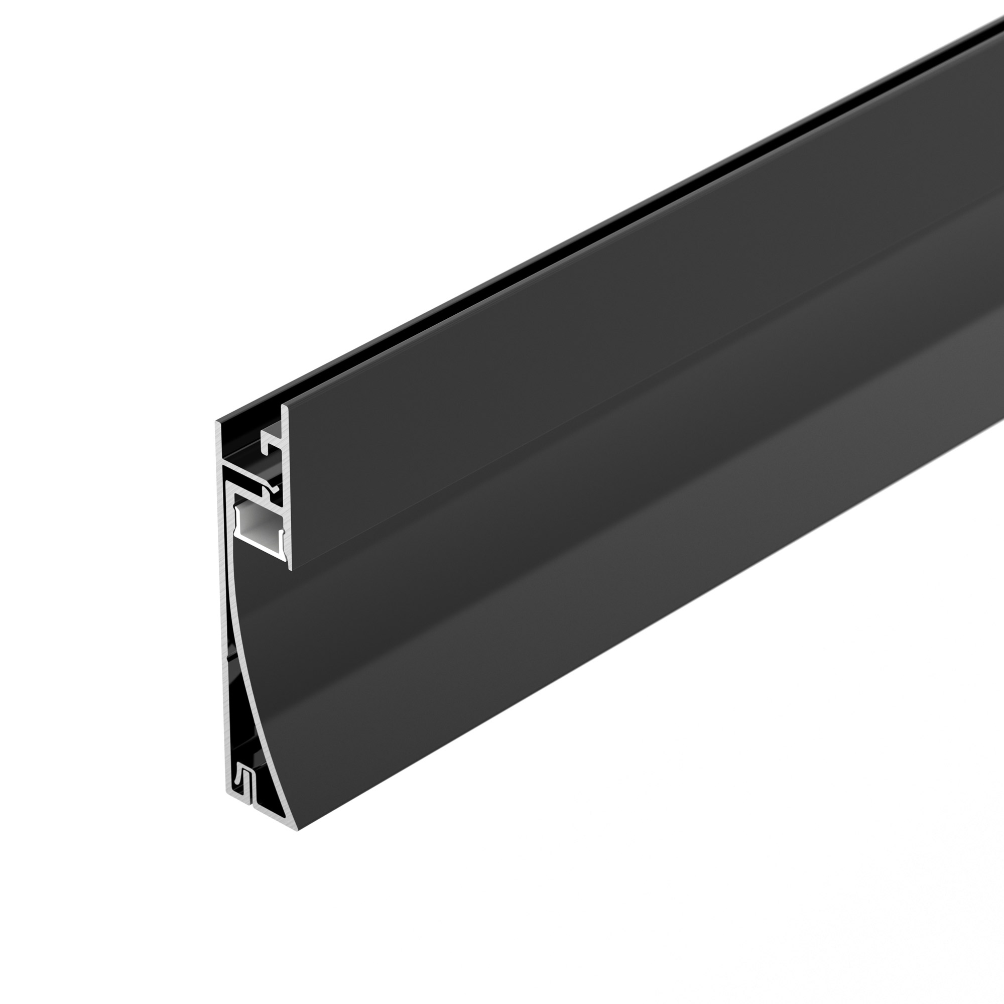 Профиль PLINTUS-H58-F-2000 BLACK 045286