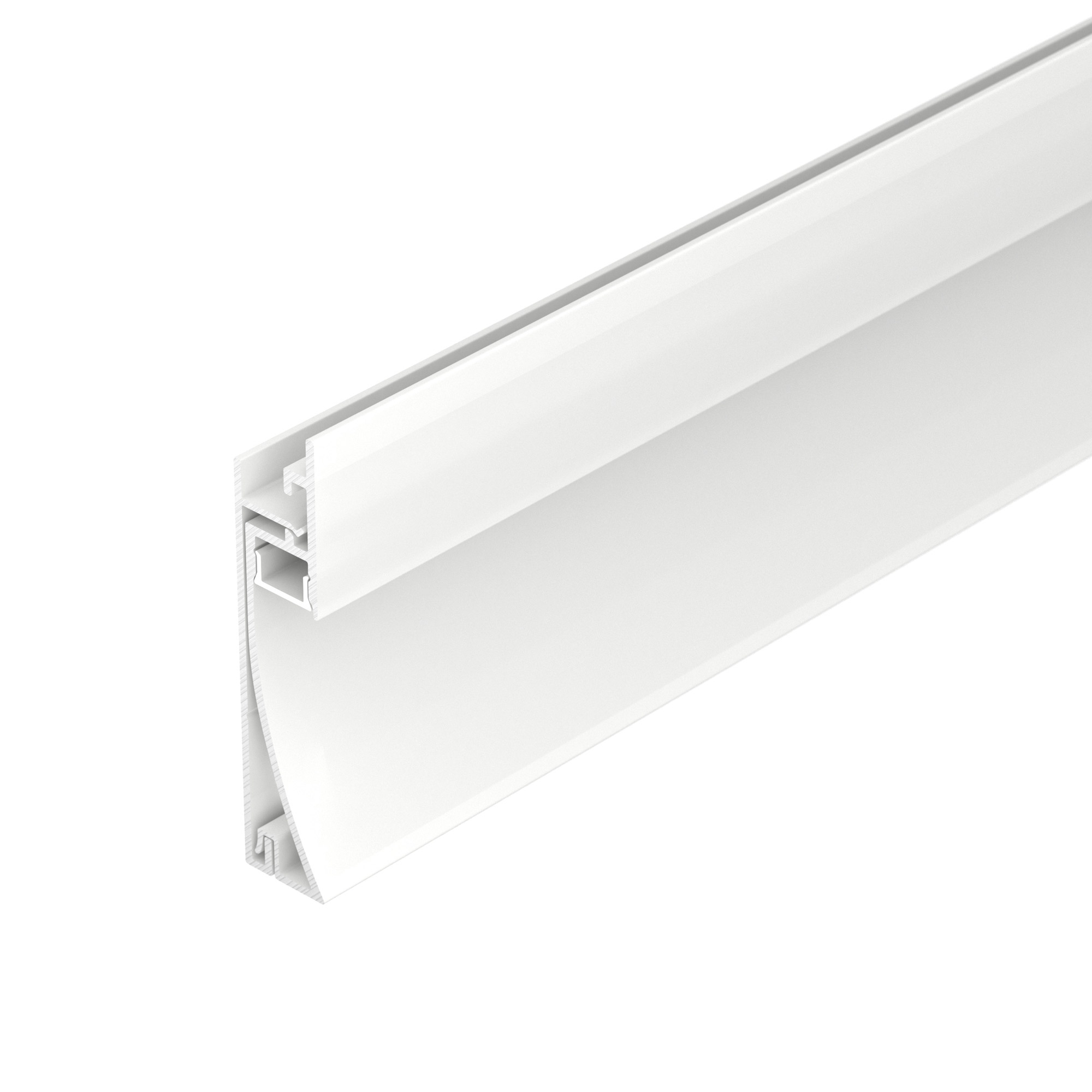 Профиль PLINTUS-H58-F-2000 WHITE 045297