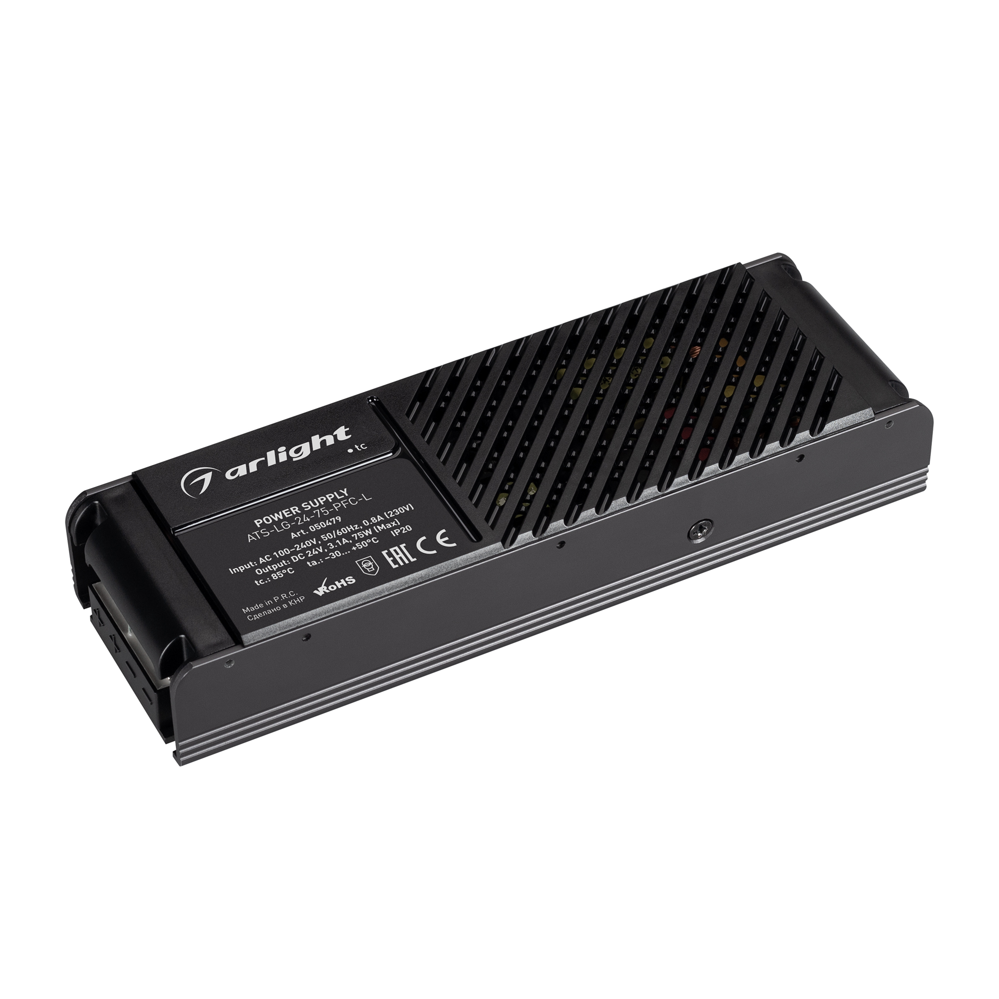 Блок питания ATS-LG-24-75-PFC-L (24V, 3.1A, 75W) 050479