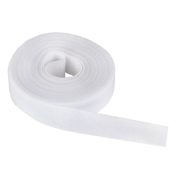 Хомут-липучка 20 мм (5м ролл) белый PROxima hlft-2-w