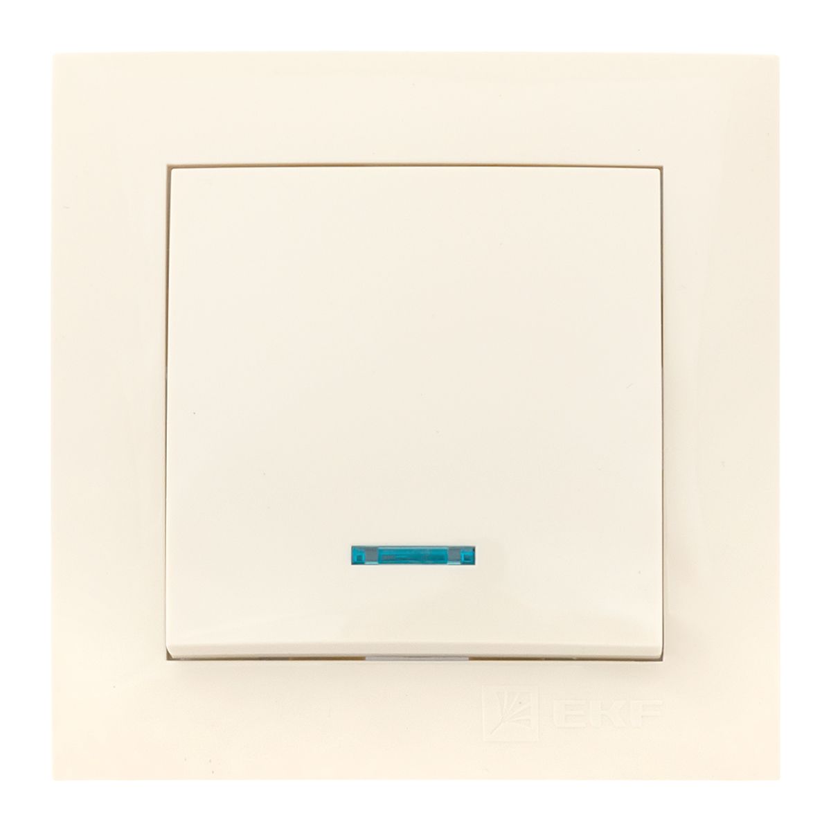 Валенсия выключатель 1-кл. 10А кремовый с индикатором PROxima EWV10-121-20