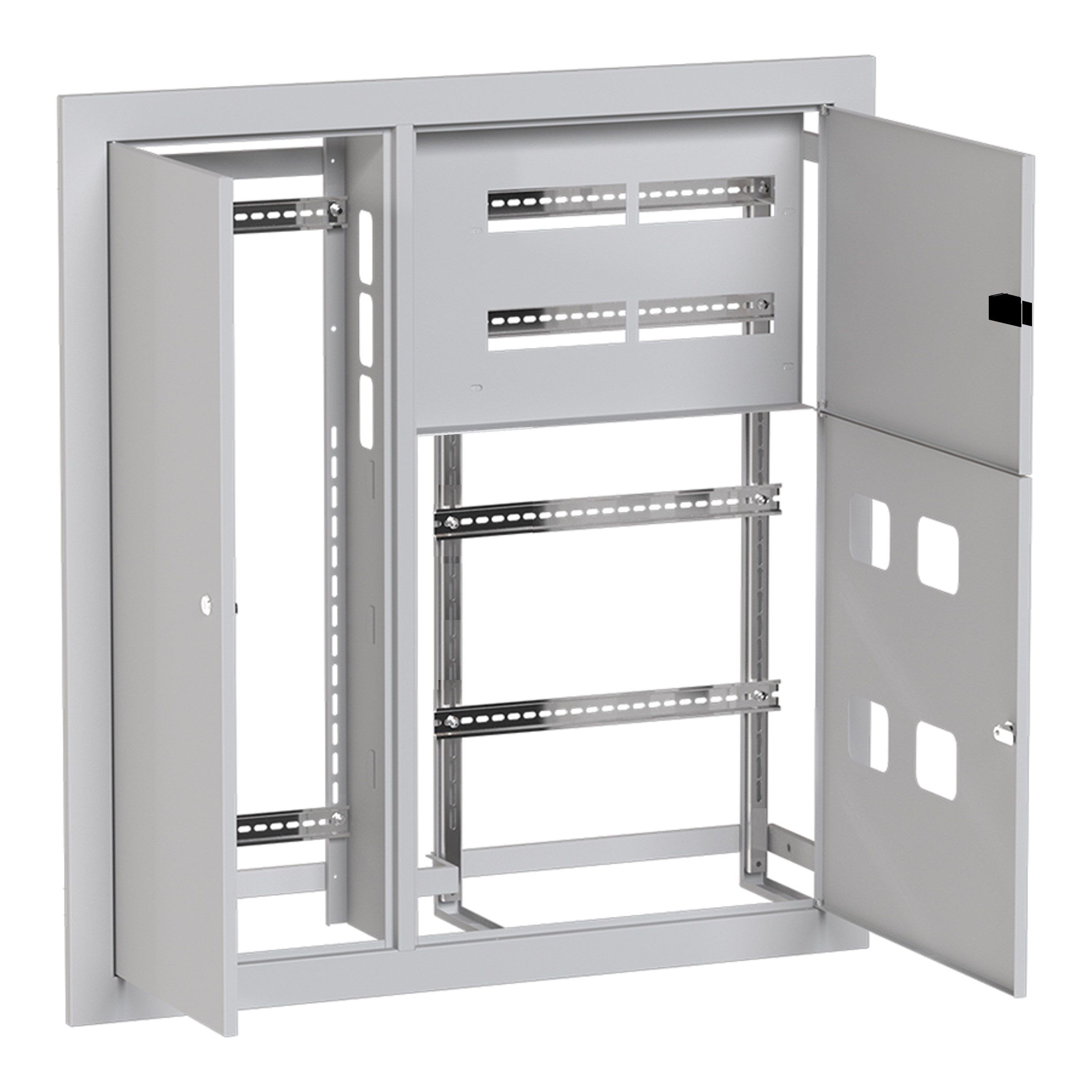 Фото товара Щит этажный 4 кв. слаботочка слева (1000х950х150) Basic mb28-v-4z