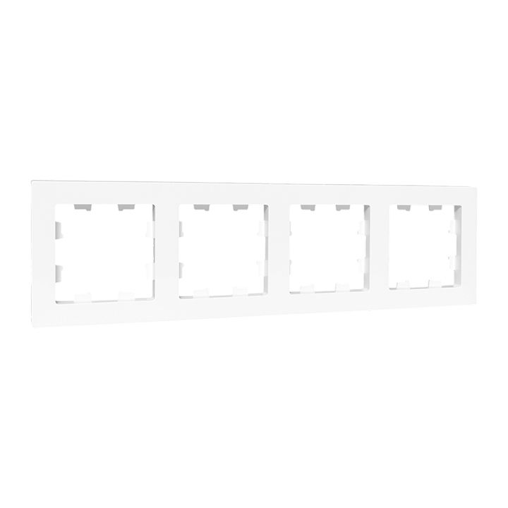 4 - местная рамка, белая, пластик Эпика EKF UP1-FPW-04