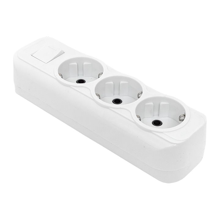 Колодка удлинителя 3-м с заземл. 16А Эксперт 3.5кВт с выкл. PROxima AKB16-3i