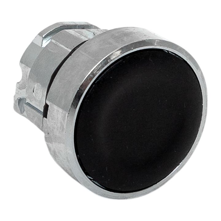 Исполнительный механизм кнопки XB4 черный плоский возвратный без фиксации, без подсветки IP65 EKF XB4BA-BL-65