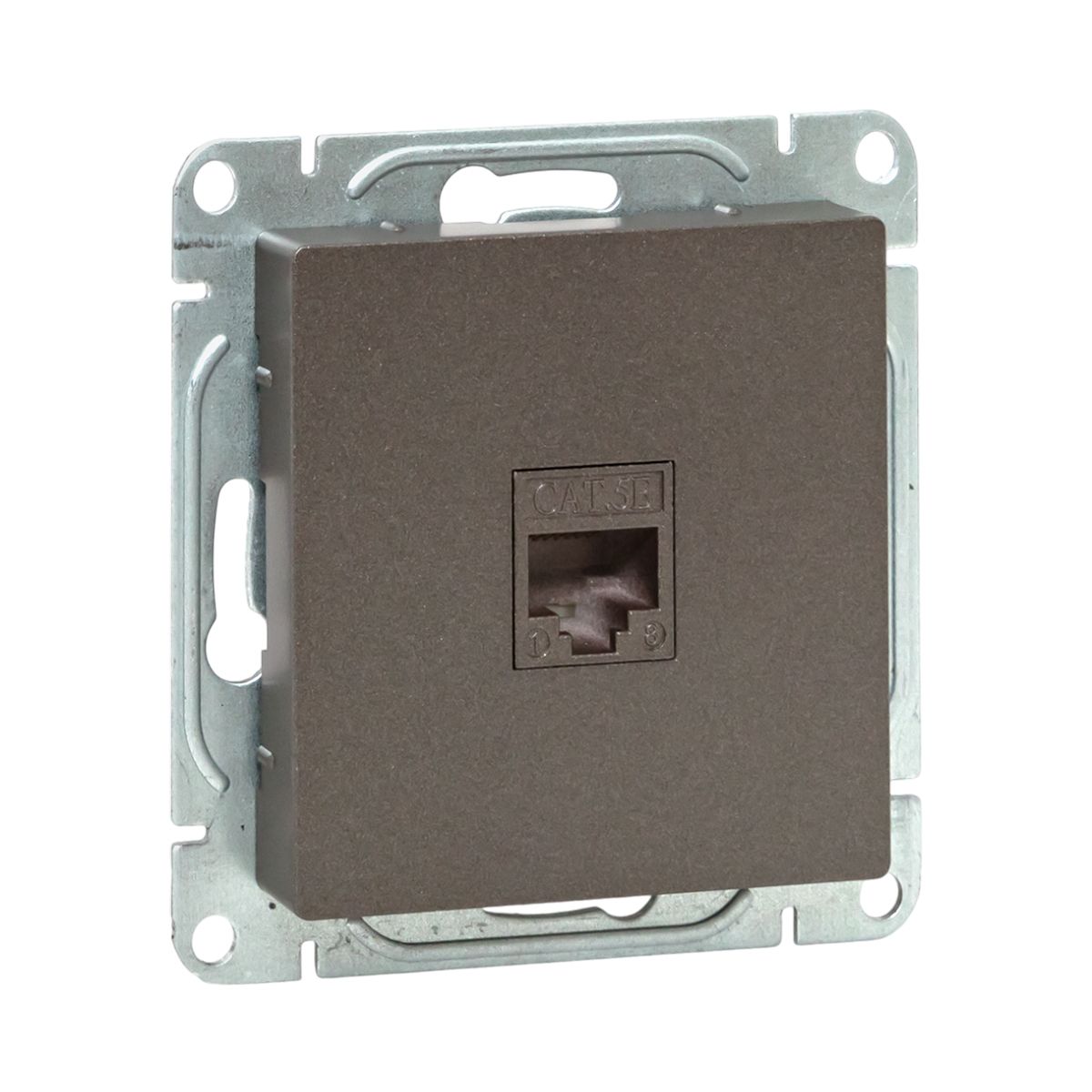 Механизм розетки RJ45 (cat5), мокко Эпика EKF UP1-SOM-RJ45-5