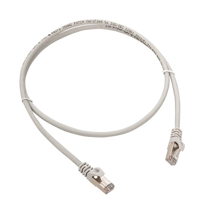 Фото товара Патч-корд TERACOM CS Cat.6A экранированный S/FTP оболочка LSZH белый (1,0м) TRCS-6ASF-LSH-1M-WH