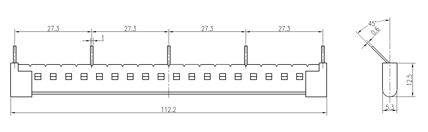 Фото товара Соединительная шина для разъемов rm5(4)-22-4(3) 5 полюсов AVERES EKF