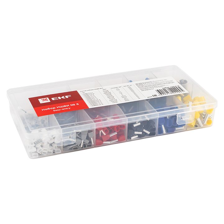 Набор НШВИ №5 (0.5-6кв.мм^ 2х0.5-2.5кв.мм) PROxima nabor-nshvi-5