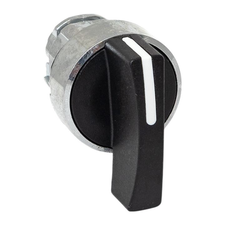 Исполнительный механизм переключателя ХB4 на 3 положения возвратный без фиксации, без подсветки с длинной ручкой IP65 EKF XB4BJ3-65