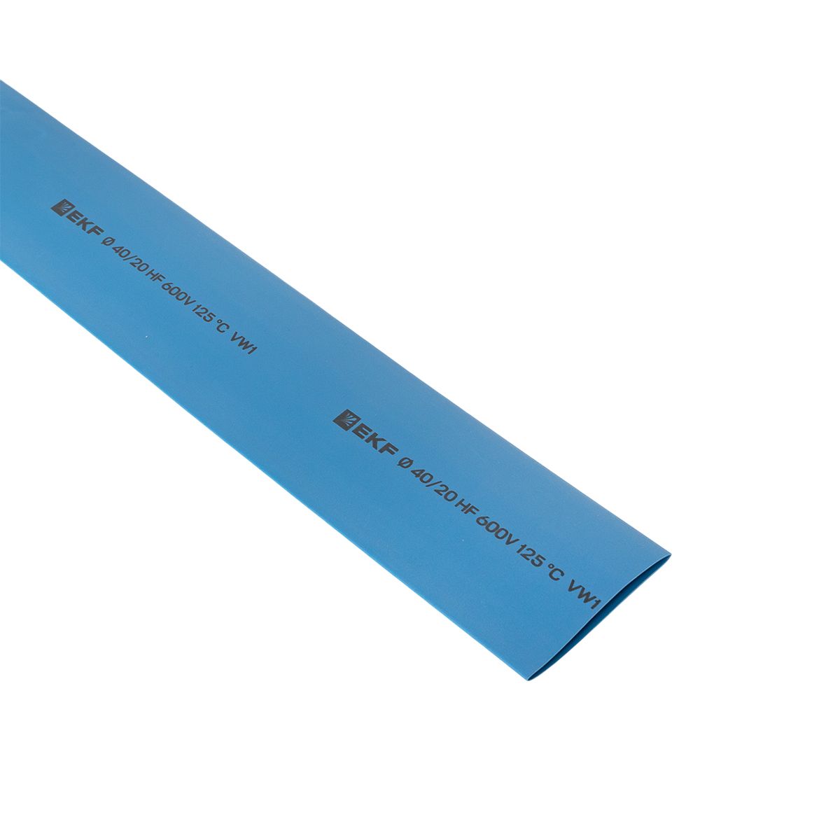 Термоусаживаемая трубка ТУТ нг 40/20 синяя в отрезках по 1м PROxima tut-40-g-1m