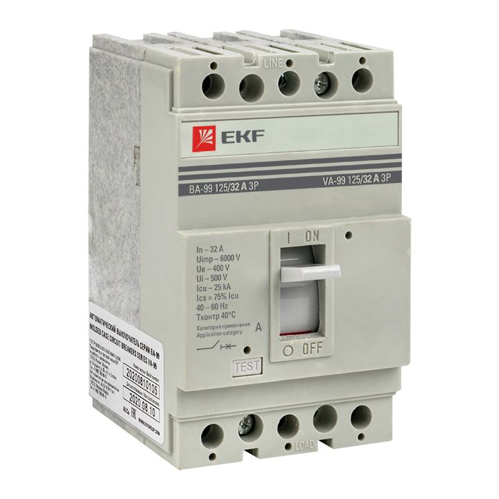 Выключатель автоматический ВА-99 125/ 32А 3P 25кА EKF PROxima mccb99-125-32