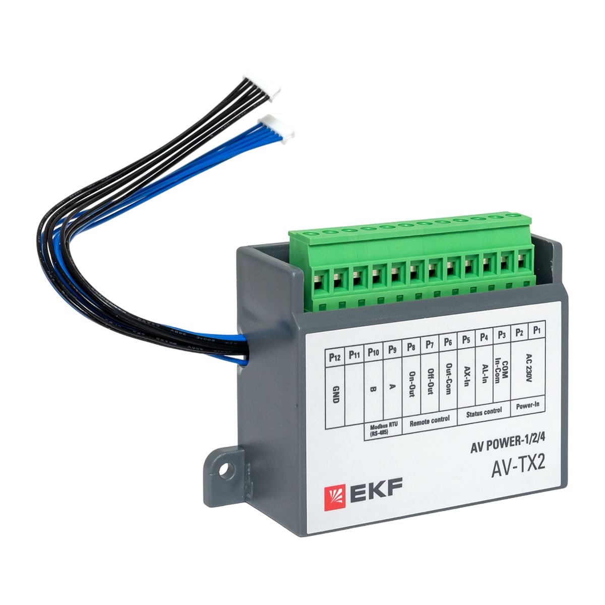 Фото товара Коммуникационный блок ModBus RTU для ETU x.2 AV POWER-1/2/4 EKF AVERES mccb-124-modbus-av