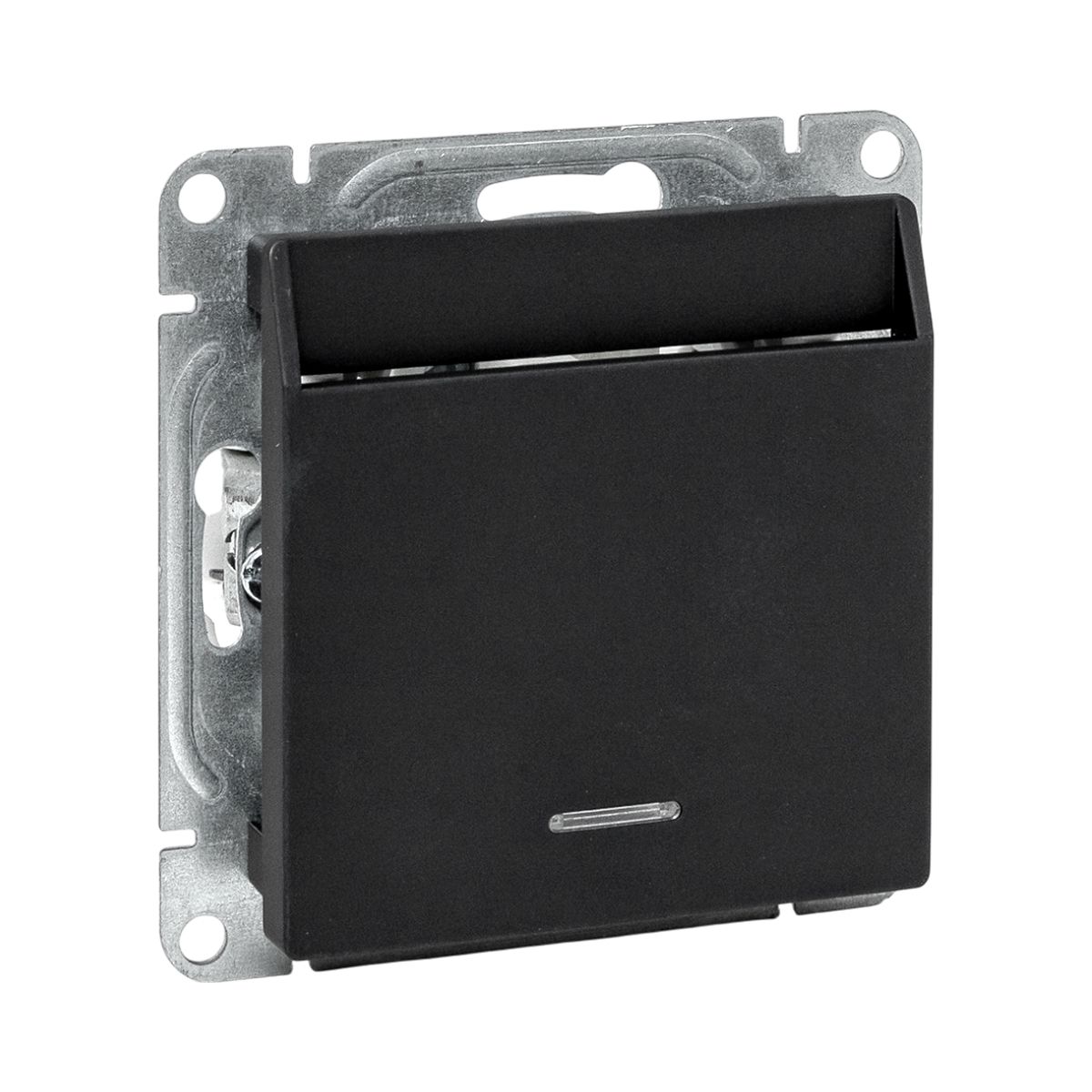 Механизм выключателя, карточный, с подсветкой, ч-рный Эпика EKF UP1-SWB-card