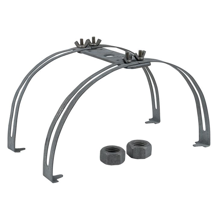 Фото товара Держатель молниеприемника 1-2 метра на круглый конек двойной PROxima lp-04002