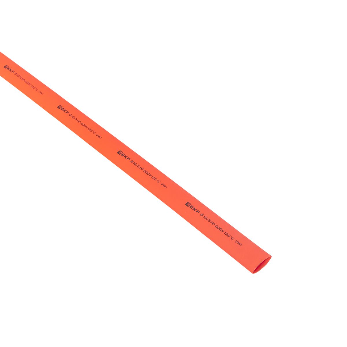 Термоусаживаемая трубка ТУТ нг 10/5 красная в отрезках по 1м PROxima tut-10-r-1m