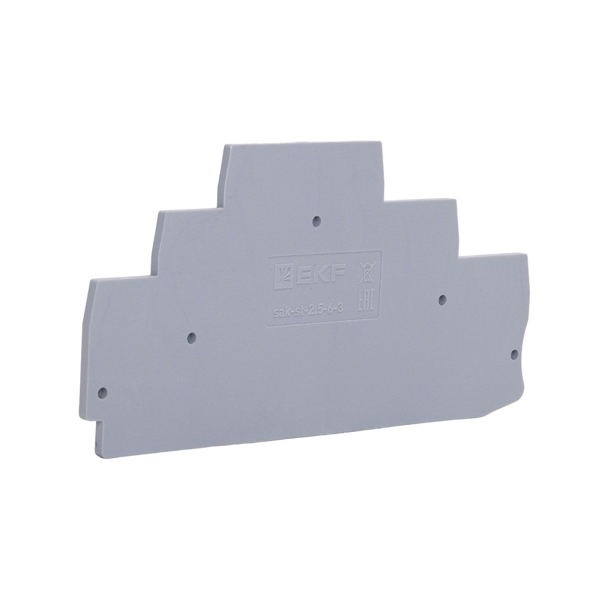 Заглушка для тройной ST-2.5 серая EKF sak-st-2,5-6-3