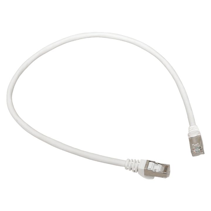 Фото товара Патч-корд TERACOM CS Cat.6A экранированный S/FTP оболочка LSZH белый (0,5м) TRCS-6ASF-LSH-05M-WH