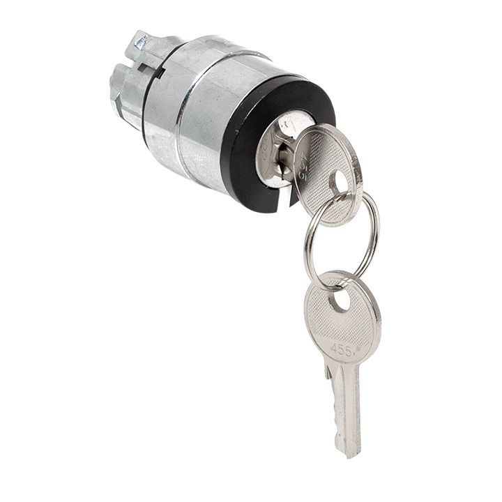 Исполнительный механизм переключателя ХB4 на 2 положения с замком, с извлечением ключа во всех положениях IP65 EKF XB4BG2F-2P-65