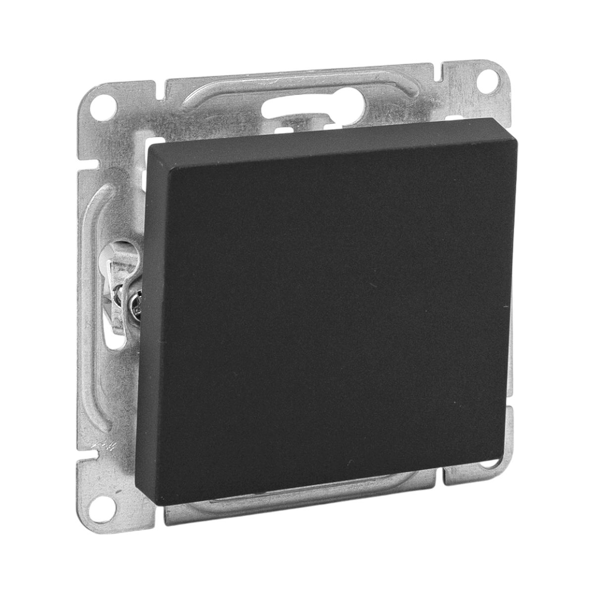 Механизм выключателя, одноклавишный, проходной, ч-рный Эпика EKF UP1-SWB-11