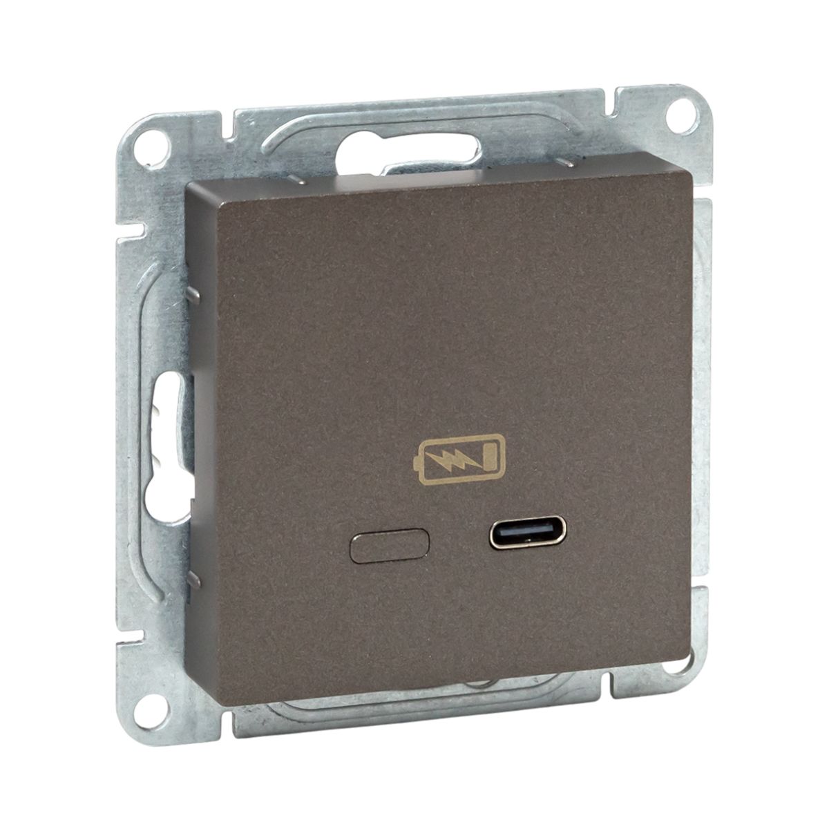 Механизм розетки USB-С, быстрая, мокко Эпика EKF UP1-SOM-USBCF