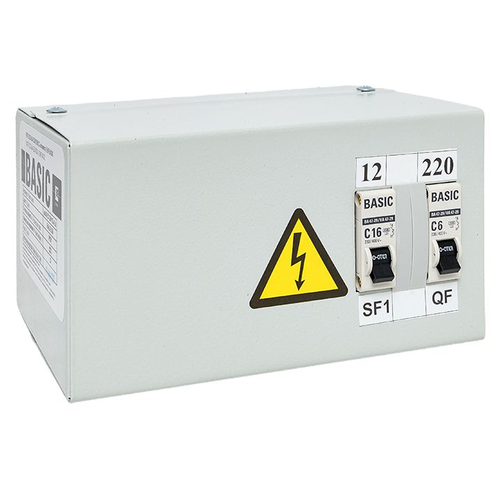 Фото товара Ящик с понижающим трансформатором ЯТП 0,25кВА 220/12В Basic yatp0,25-220/12v-2a
