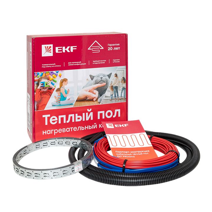 Фото товара Теплый пол (нагревательный кабель) 375Вт 27 м 2,5 м2 nk-375