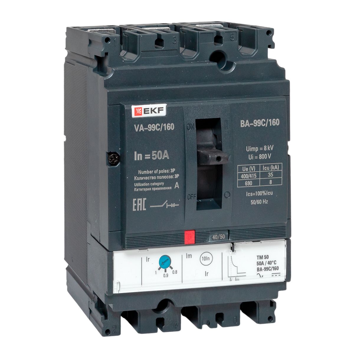 Выключатель автоматический ВА-99C 160/50А 3P 35кА EKF