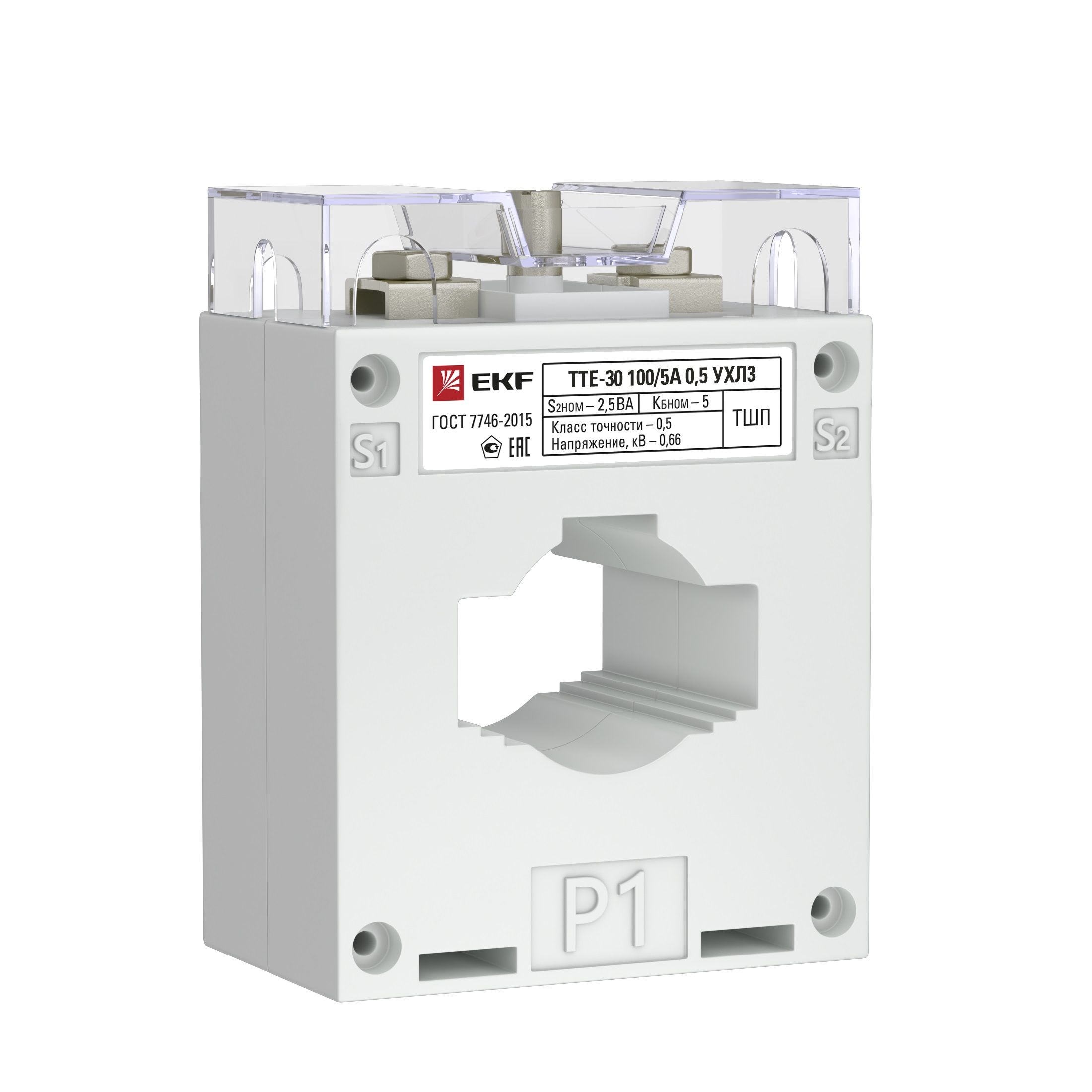 Трансформатор тока ТТЕ-30-100/5А mini класс точности 0,5 EKF PROxima tte-30M-100