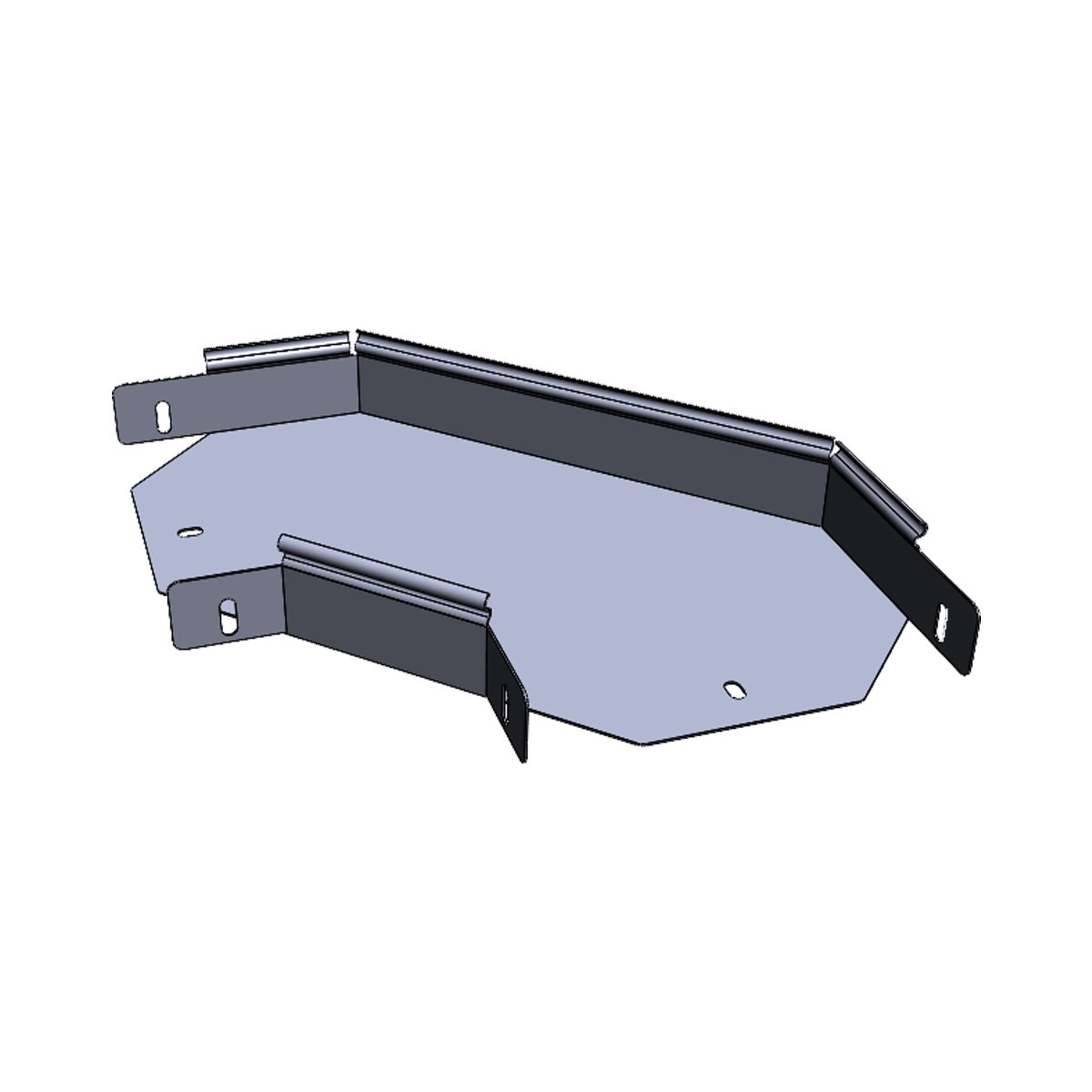 Угол 90 град. горизонтальный 80x100 мм (плоский) EKF g9080100-FL