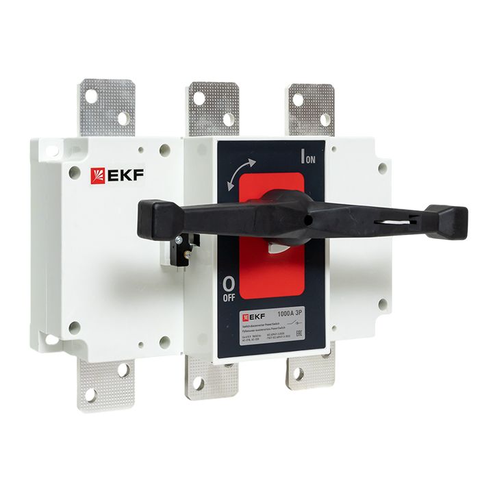 Рубильник-выключатель 1000A 3P c рукояткой управления для прямой установки PowerSwitch PROxima psds-1000-3