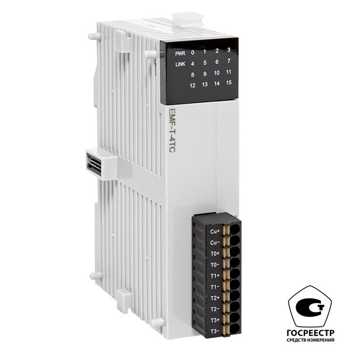 Фото товара Модуль ввода термопар EMF 4 PRO-Logic EKF (с поверкой) EMF-T-4TC-V