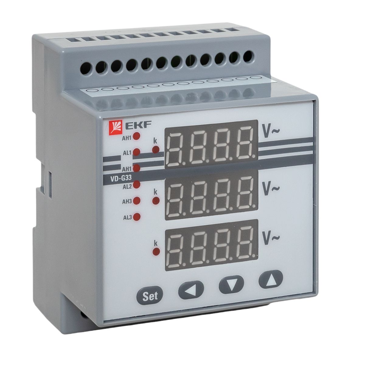 Фото товара VD-G33 Вольтметр цифровой на DIN трехфазный PROxima (без поверки vd-g33