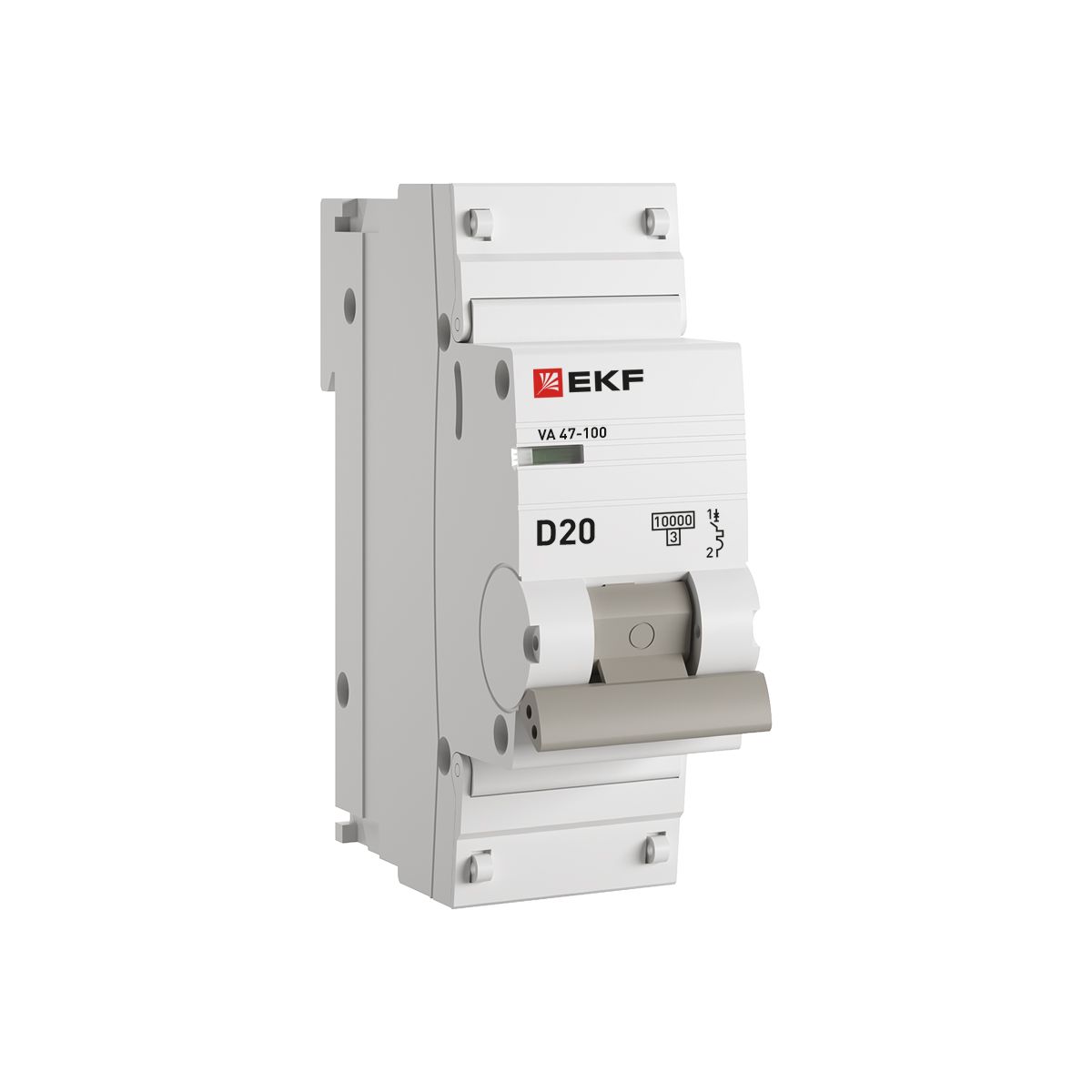 Автоматический выключатель 1P 20А (D) 10kA ВА 47-100 PROxima mcb47100-1-20D-pro