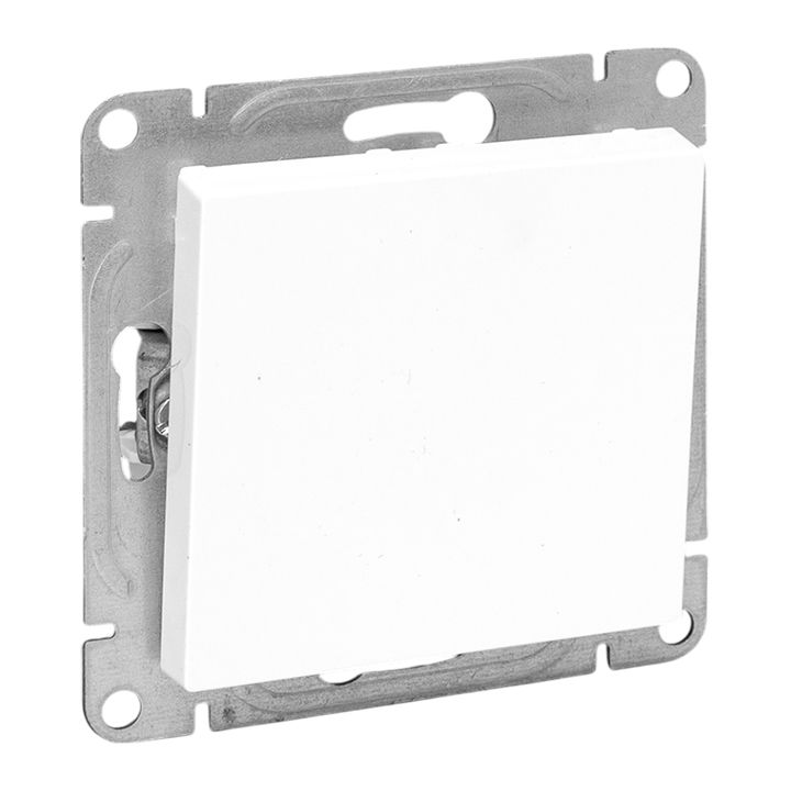 Механизм выключателя, одноклавишный, перекр-стный, белый Эпика EKF UP1-SWW-12