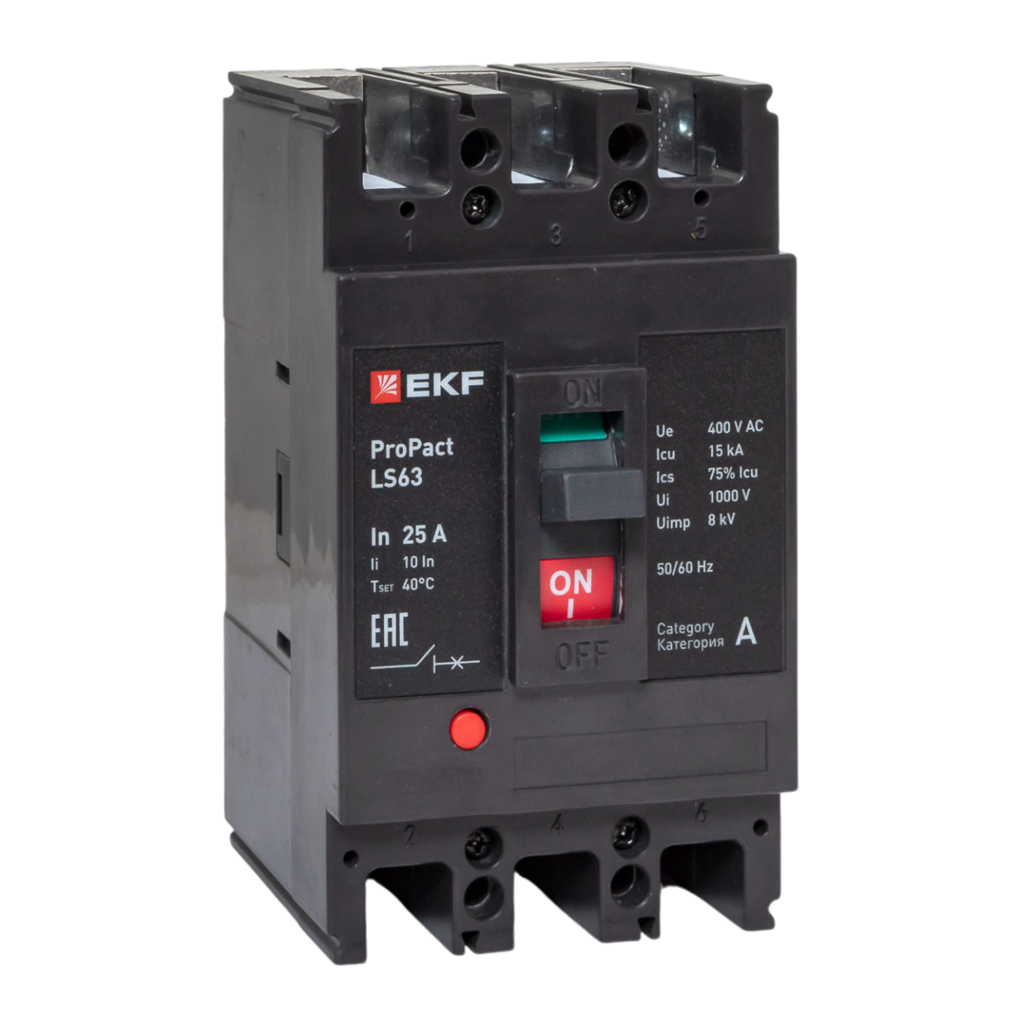 Фото товара Автоматический выключатель LS63 15кА 3P 25А ProPact EKF